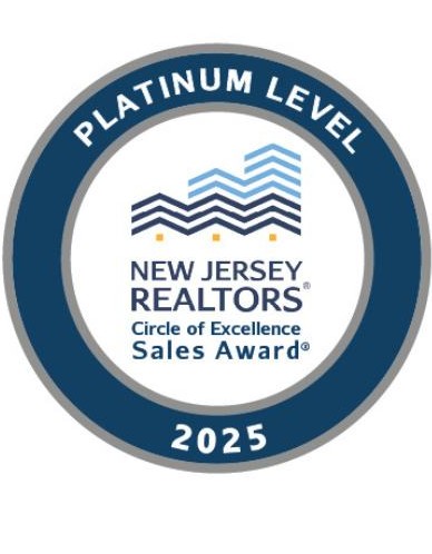 New Jersey Realtors Circle of Excellence Sales Award, Platinum Level, 2025
